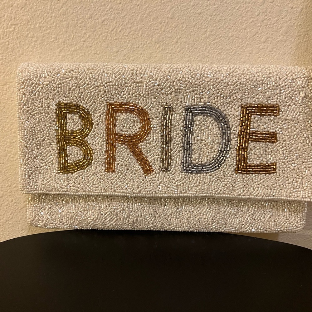 Beaded Bride Clutch